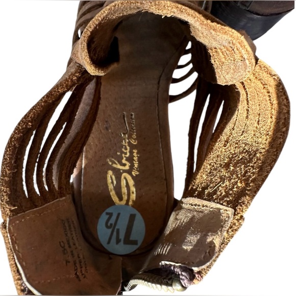 NEW Sbicca Vintage Collection Brown Leather Ankle Boots - Picture 9 of 9